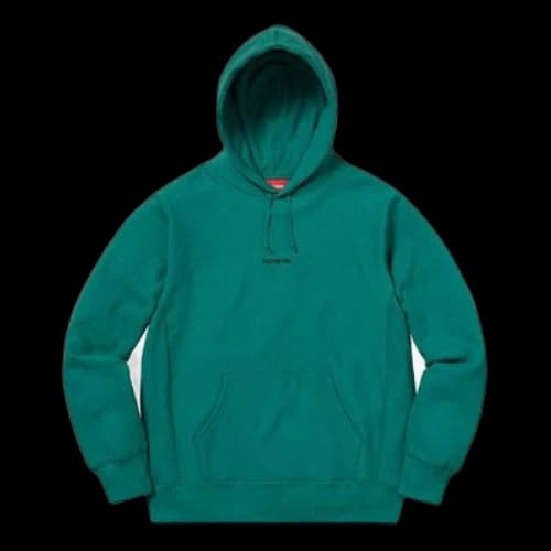 Supreme FW18 Trademark Hooded Sweatshirt Dark Teal