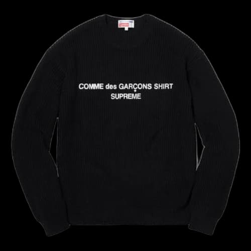 Supreme FW18 X Comme des Garcons Sweater 'Black'