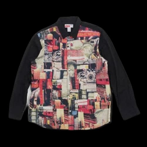 Supreme FW18 X Comme des Garcons Shirt Patchwork Button Up Shirt 'Multicolor'