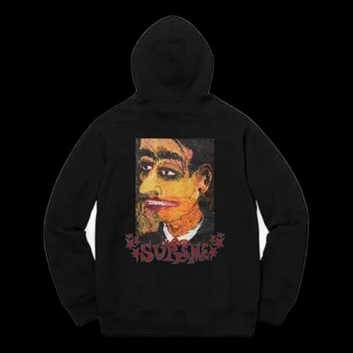 Supreme FW18 Portrait Hooded Sweatshirt Black