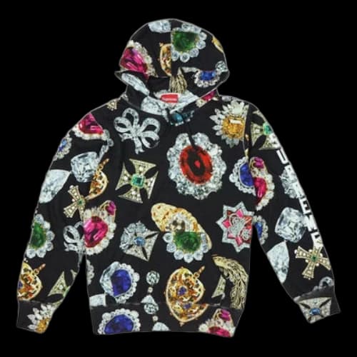 Supreme Jewels Hooded Sweatshirt 'Black'