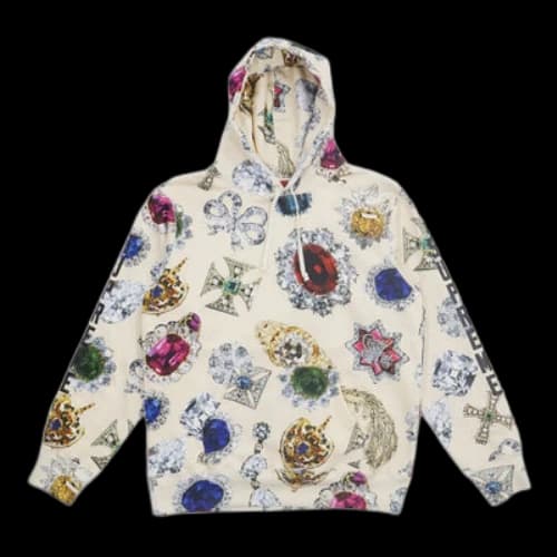 Supreme Jewels Hooded Sweatshirt 'Cream'