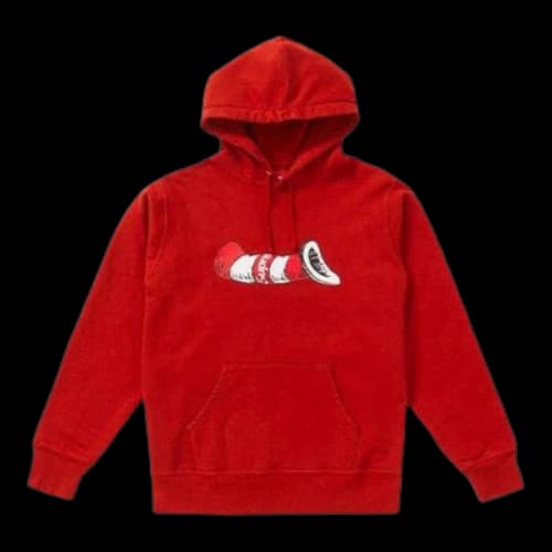 Supreme Cat in the Hat Hooded Sweatshirt 'Red'