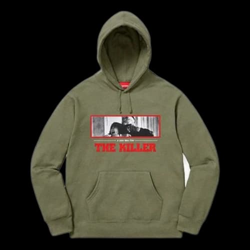 Supreme FW18 The Killer Hooded Sweatshirt Light Olive