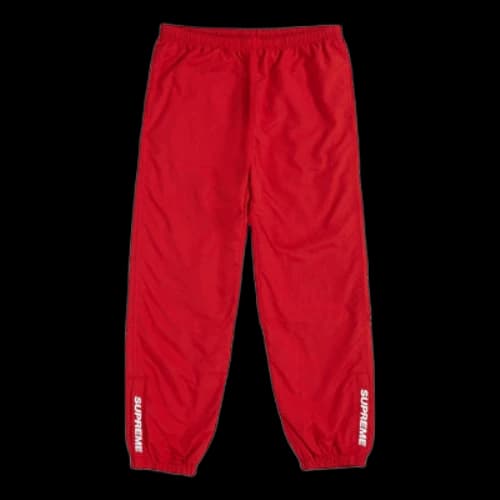 Supreme FW18 Warm Up Pant Red Zipper Small Pants Unisex