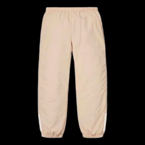Supreme FW18 Warm Up Pant Light Tan Zipper Small Pants Unisex Beige