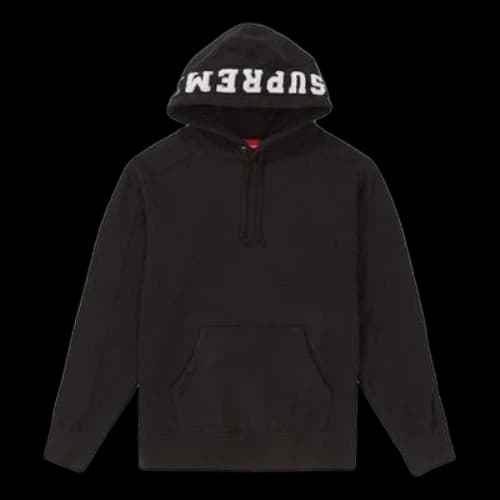 Supreme FW18 Paneled Hooded Sweatshirt 'Black'