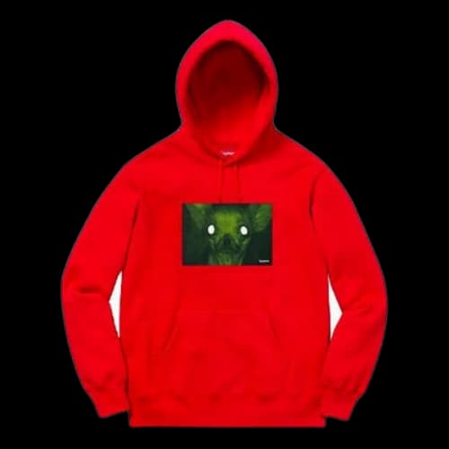 Supreme FW18 Chris Cunningham Chihuahua Hooded Sweatshirt Red