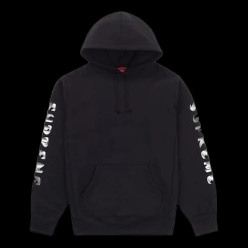 Supreme FW18 Gradient Sleeve Hooded Sweatshirt Black