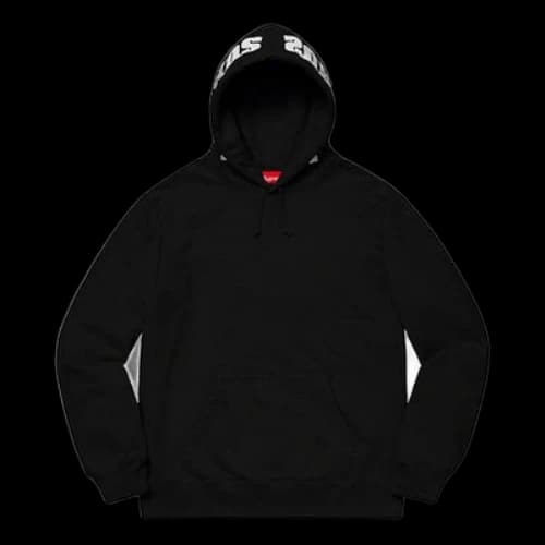 Supreme FW19 Week 14 Mirrored Hooded Sweatshirt
