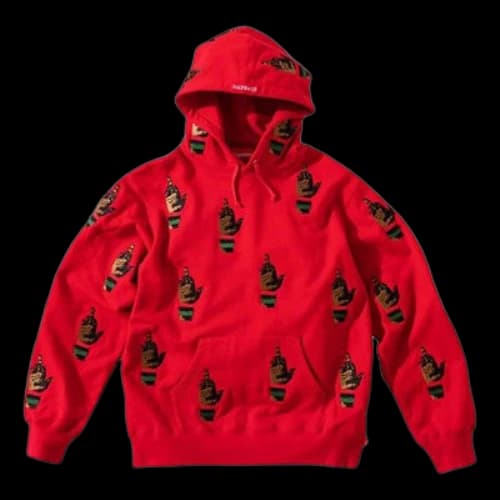 Supreme FW19 Week 15 x Dead Prez RBG Embroidered Hooded Sweatshirt