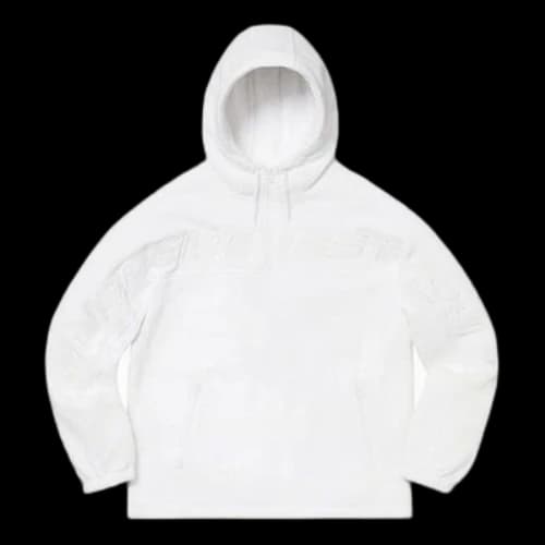 Supreme FW19 Week 15 Polartec Half Zip Hooded Sweatshirt