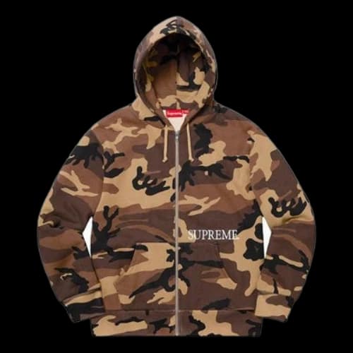 Supreme FW19 Week 17 Thermal Zip Up Hooded Sweatshirt