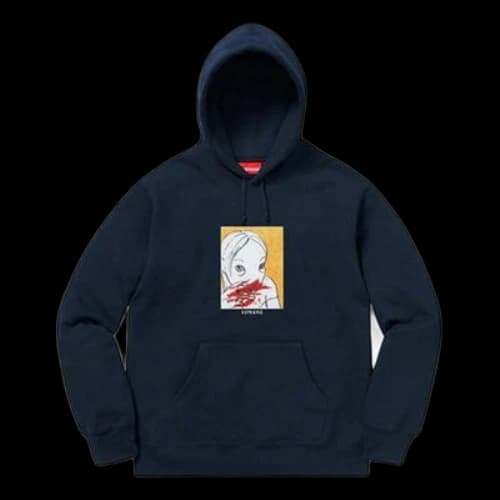 Supreme Nose Bleed Hooded Sweatshirt 'Navy'