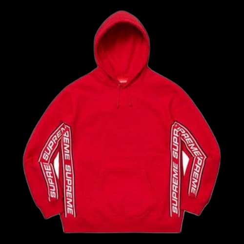 Supreme FW19 Week 3 Text Rib Hooded Sweatshirt logo