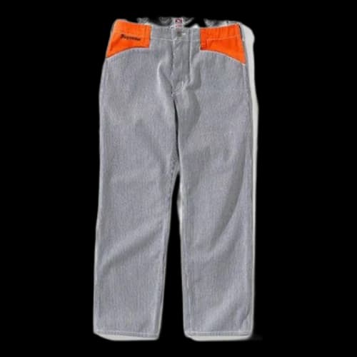 Supreme FW19 Week 3 x Ben Davis Work Pant Crossover Gray Orange Contrasting Colors Cargo Long Pants Unisex Gray