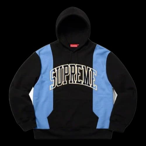 Supreme FW19 Week 4 Paneled Arc Hooded Sweatshirt