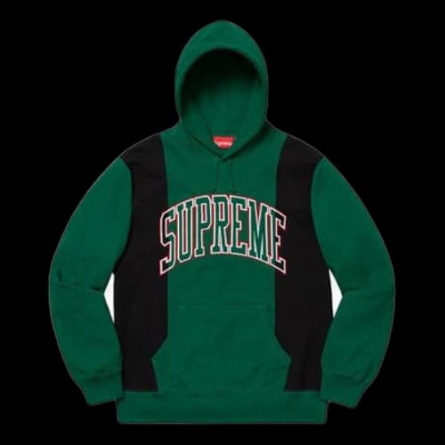 Supreme FW19 Week 4 Paneled Arc Hooded Sweatshirt