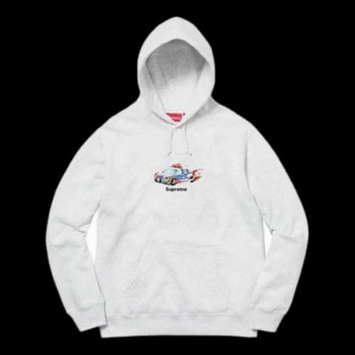 Supreme Cop Car Hooded Sweatshirt 'White'