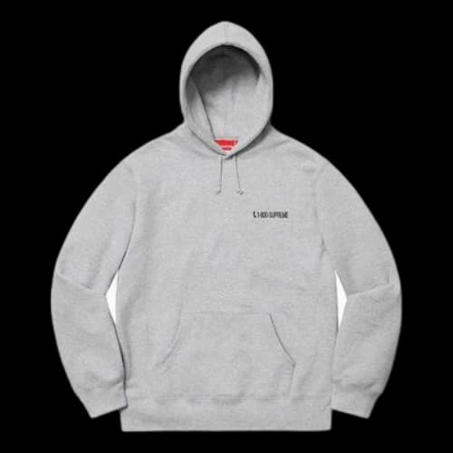 Supreme 1-800 Hooded Sweatshirt 'Grey'