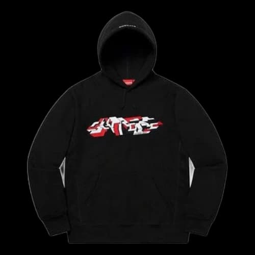 Supreme Delta Logo Hooded Sweatshirt 'Black'