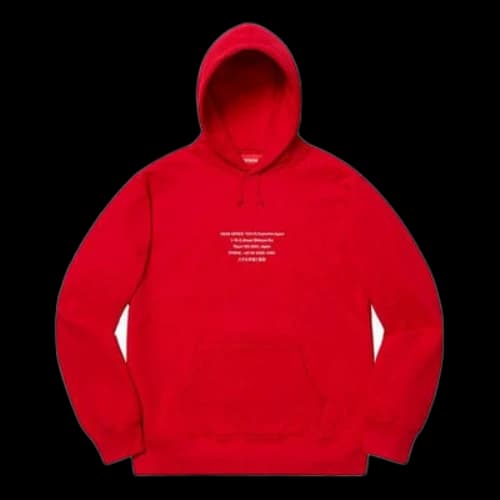 Supreme FW19 Week 11 HQ Hooded Sweatshirt Red