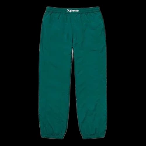Supreme FW19 Week 11 Paneled Warm Up Pant Teal