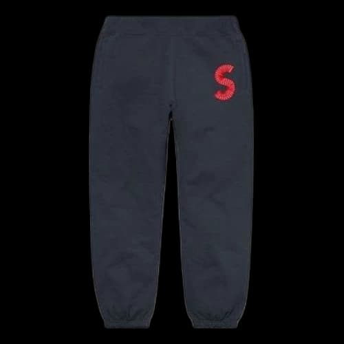 Supreme S Logo Sweatpants 'Black Red'