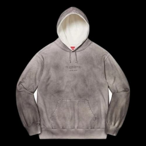 Supreme Spray Hooded Sweatshirt 'Grey'
