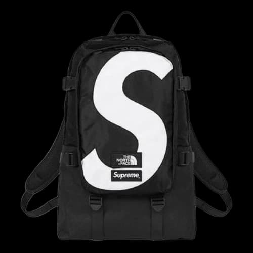 Supreme x The North Face Logo Backpack 'Black White'