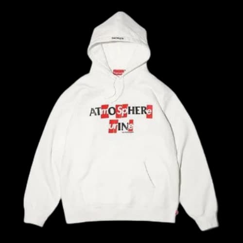 Supreme x Antihero Hooded Sweatshirt 'White Red'