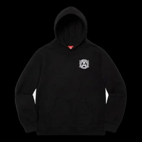 Supreme Anti Hooded Sweatshirt 'Black White'