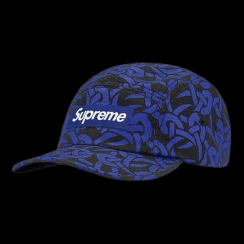 Supreme Celtic Knot Camp Cap 'Blue Black White'