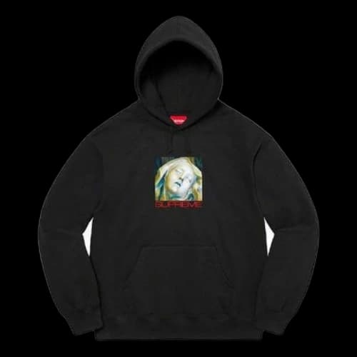 Supreme Ecstasy Hooded Sweatshirt 'Black White'