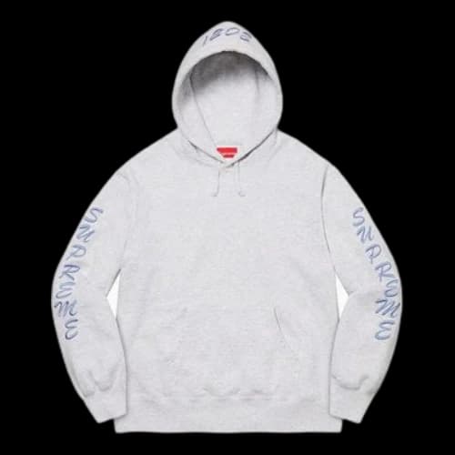 Supreme Guardian Hooded Sweatshirt 'White Grey Blue'