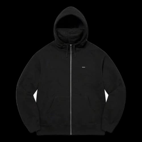 Supreme Small Box Facemask Zip Up Hooded Sweatshirt 'Black'