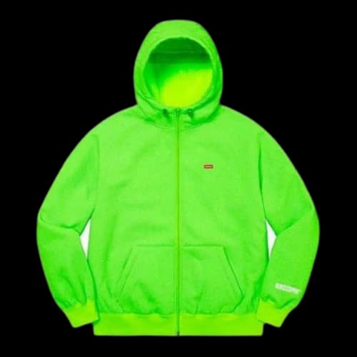 Supreme x WINDSTOPPER Zip Up Hooded Sweatshirt 'Green'