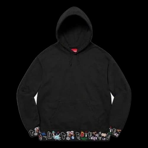 Supreme AOI Icons Hooded Sweatshirt 'Black'