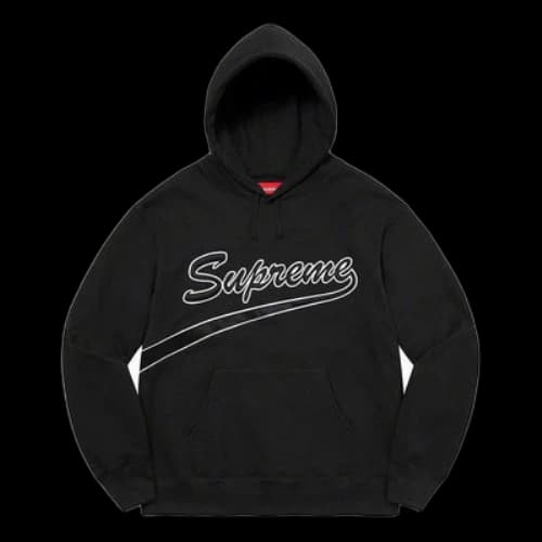 Supreme Tail Hooded Sweatshirt 'Black White'