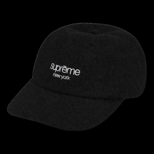 Supreme Harris Tweed Classic Logo 6-Panel 'Black White'