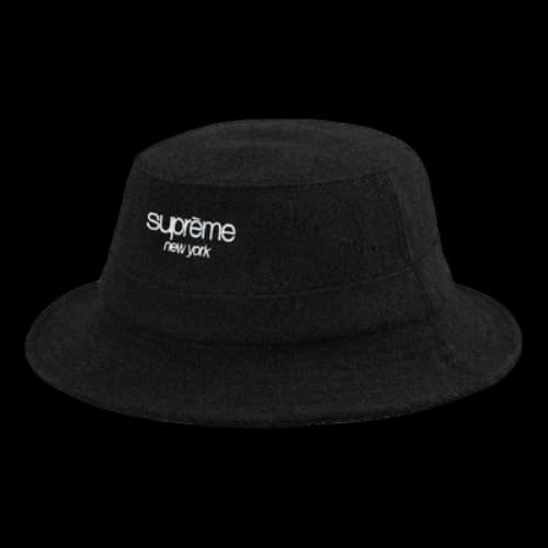 Supreme Harris Tweed Classic Logo Crusher 'Black White'