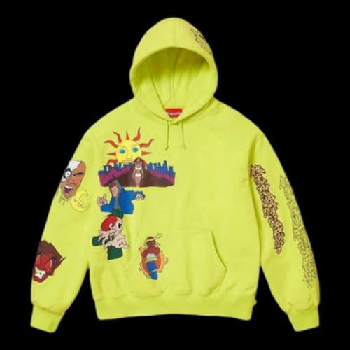 Supreme Sunrise Hooded Sweatshirt 'Yellow Multi-Color'