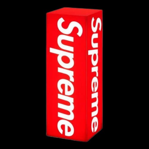Supreme Box Logo Lamp 'Red White'