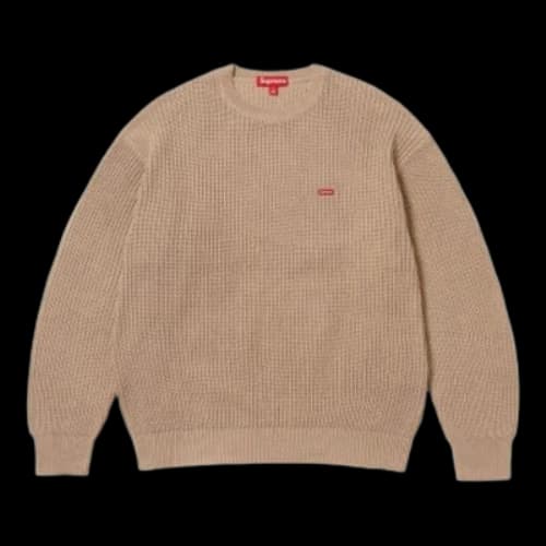 Supreme FW23 Week7 Small Box Ribbed Sweater 'Beige'