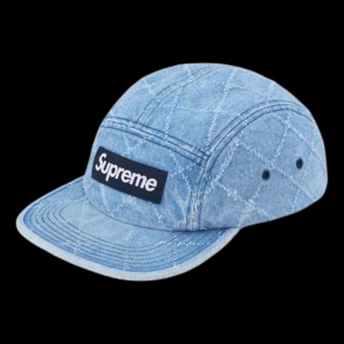 Supreme FW23 Week5 Punched Denim Camp Cap 'Blue'