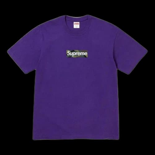 Supreme Box Logo T-Shirt 'Purple White'