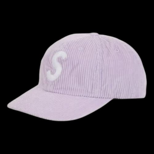 Supreme Corduroy S Logo 6-Panel Hat FW24 'Light Purple'