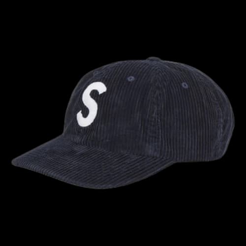 Supreme Corduroy S Logo 6-Panel Hat FW24 'Navy'