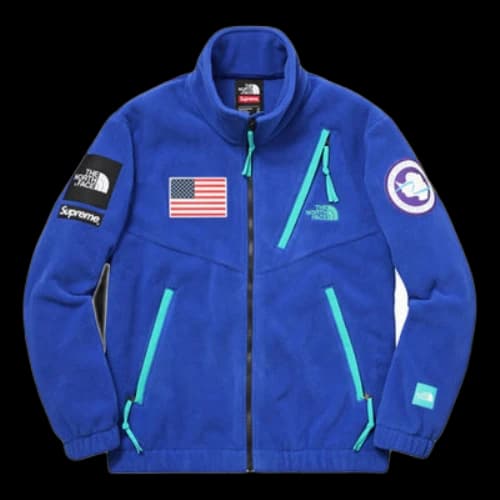 Supreme SS17 x The North Face Trans Antarctica Expedition Fleece Jacket Royal
