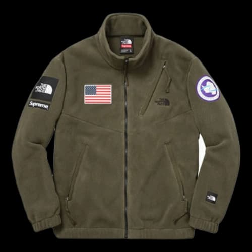 Supreme SS17 x The North Face Trans Antarctica Expedition Fleece Jacket Olive